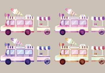 Vector Watercolor Vans - Free vector #358677